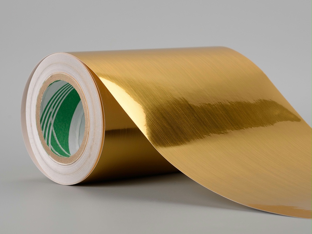 拉絲金不干膠材料 拉絲金不干膠材料